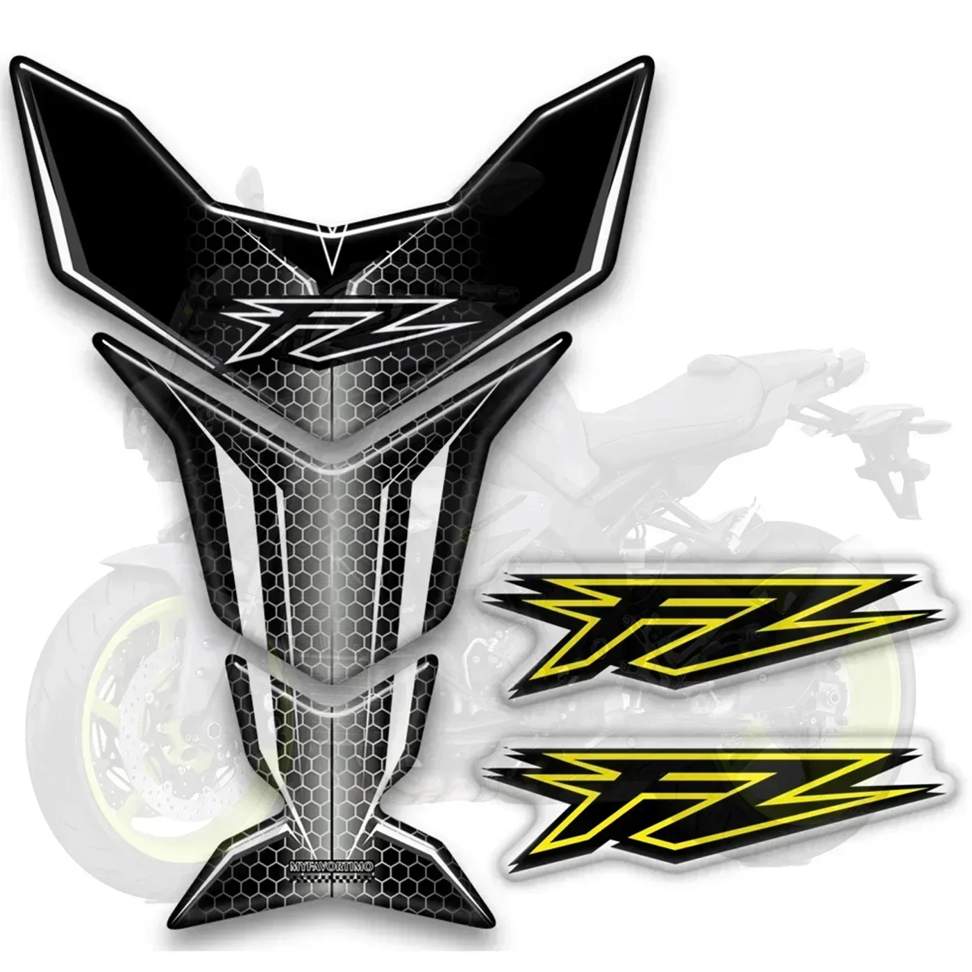 FAZER FZ FZ6 FZ6N FZ8 FZ8N FZ1 FZ1000 FZ07 FZ09 FZ10 For Yamaha Protection Tank Pad Grips Gas Fuel Oil Kit Knee stickers decal