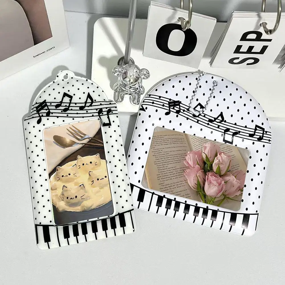 Musical Note Wings Photocard Holder Idol Photo Card, Campus Card Storage Display Card Protective Sleeve Personalized Card Holder