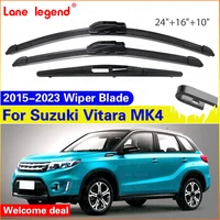 Juego de limpiaparabrisas delantero y trasero de 3 uds para Suzuki Vitara MK4 2015 - 2023, cepillos para ventana de parabrisas de 24 ""+ 16"" + 10 "", piezas de automóvil