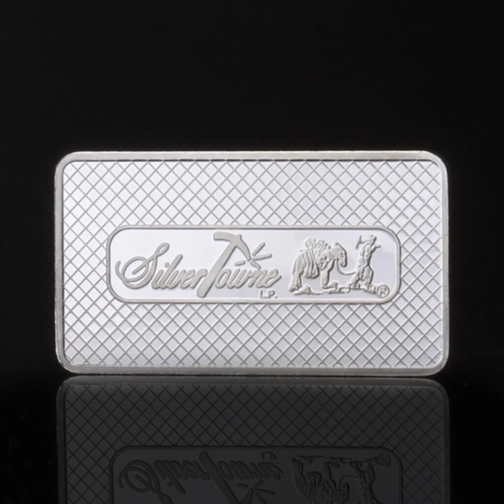 1 أوقية بار قيمة المنقب الأمريكي غرامة الفضة السبائك بار SilverTowne الفضة بار الاتحاد الأمريكي عملة معدنية تحصيل #6