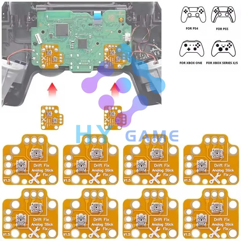 ل PS4 PS5 Xbox One عصا التحكم الانجراف إصلاح لوحة تركيبية وحدة تحكم عالمية التناظرية Thumb عصا الانجراف إصلاح وزارة الدفاع معايرة الكمبيوتر