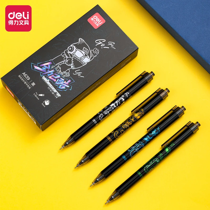 

4pcs/8pcs 0.38mm Black Ink Signature Pen Gel Pen High-quality Pen School Supplies Office Supplies Stationery For Writing