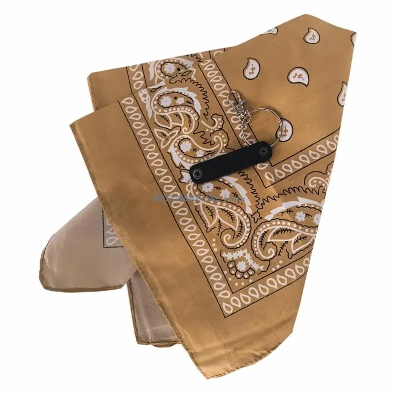 340D فريدة من نوعها طباعة الكاجو الخصر سلسلة مربعة وشاح مفتاح سلسلة سلاسل بانت المألوف