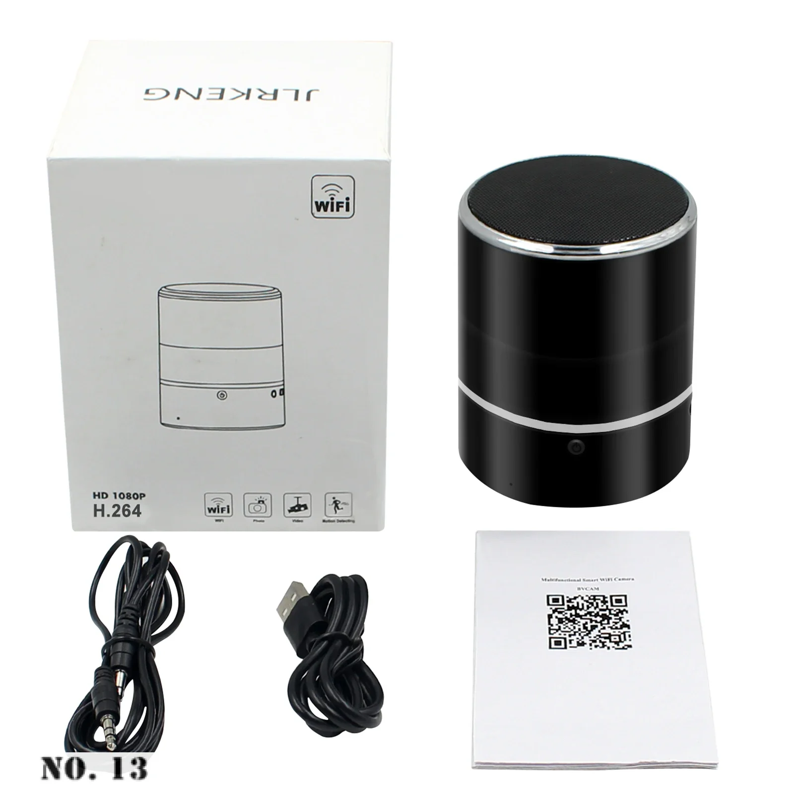 Imagem -06 - Wifi Nanny Cam com Alto-falante Bluetooth Câmera Escondida sem Fio Ângulo de Visão de 240 Graus Full hd 1080p para Casa Loja Escritório Novo