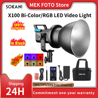 Sokani X100 100W RGB LED Video Light Bi-Color APP Control Bowens Mount Lighting for Photography Video Recording Outdoor Shooting