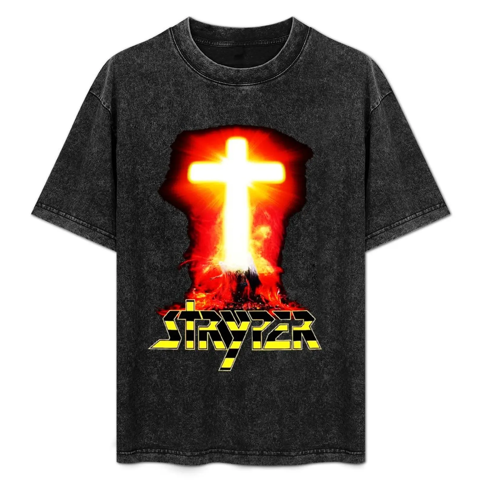 stryper logo christian rock band 90 T-Shirt designer shirts anime clothes oversized korean fashion T-shirts for men cotton