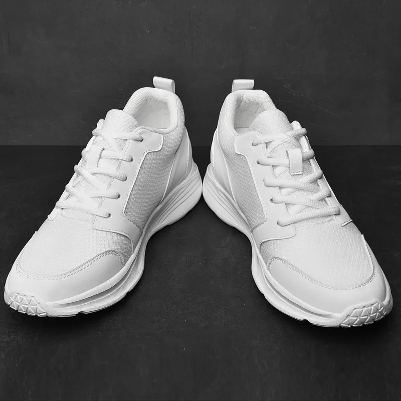 New Unisex Hidden Elevator Shoes Minimalist Lightweight Tennis Shoes Anti Slip Outdoor Walking Shoes Height Boost 4-6-8CM
