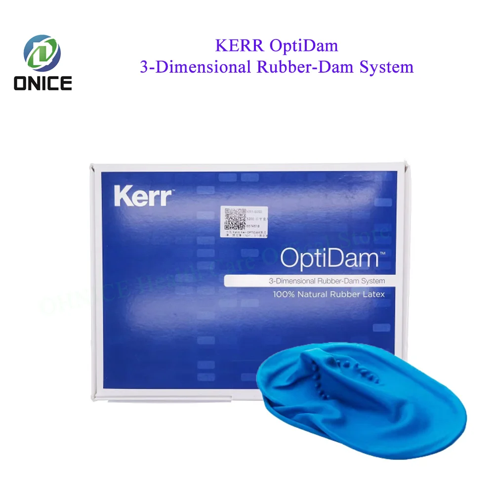 1 Set Dental Kerr Optidam Anterior or Posterior Kit,Kerr 3-Dimensional Rubber-Dam System made of 100% Natural Rubber Latex