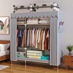 Simple wardrobe assembly fabric storage