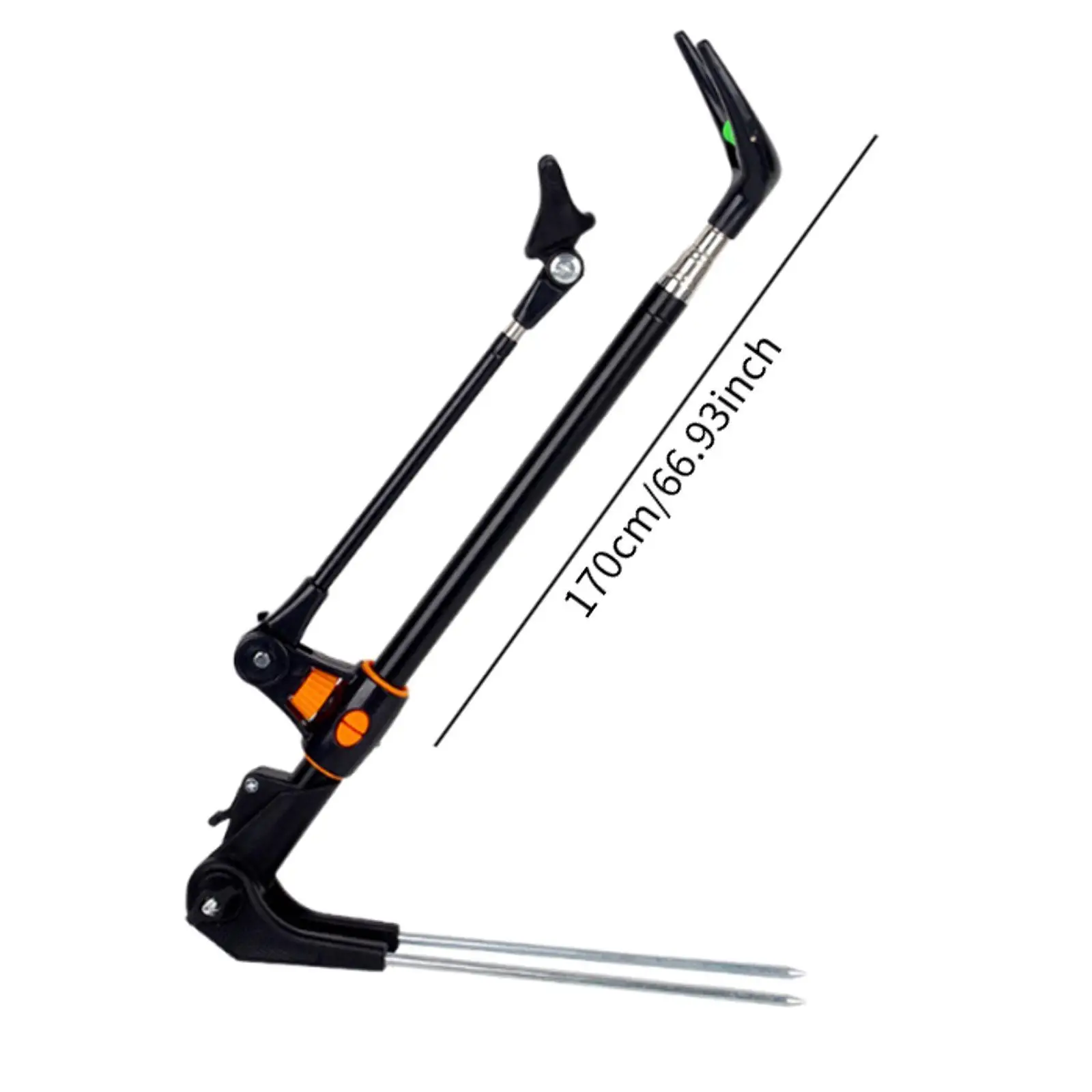 Fishing Rod Stand Stainless Steel Support Bracket Fishing Gear for Bank River Lake Shore Fishing Activities view 2