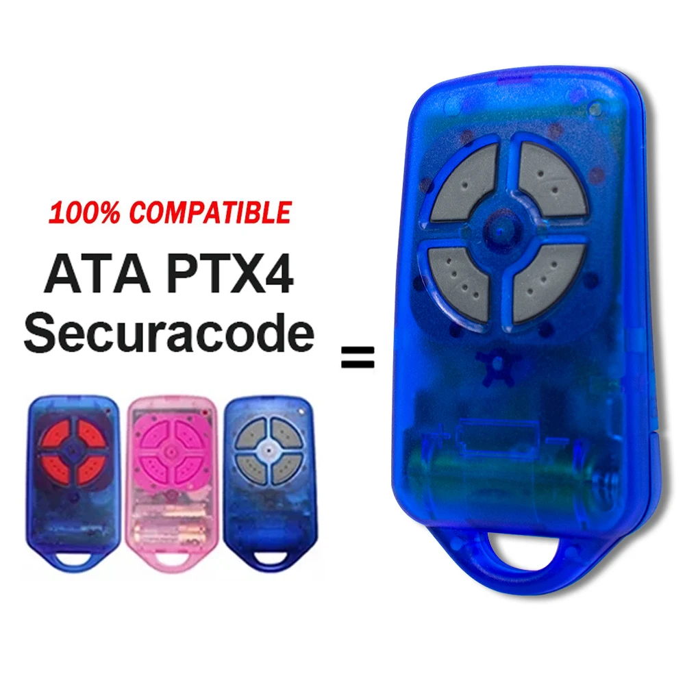 

ATA PTX4 PTX-4 Пульт дистанционного управления гаражными воротами Securacode ATA PTX-4 433,92 МГц с подвижным кодом