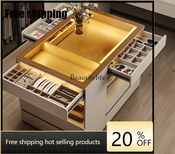

X4 Milk coffee color master bedroom doublesided chest cabinet small apartment cloakroom Zhongdao Taiwan household locker