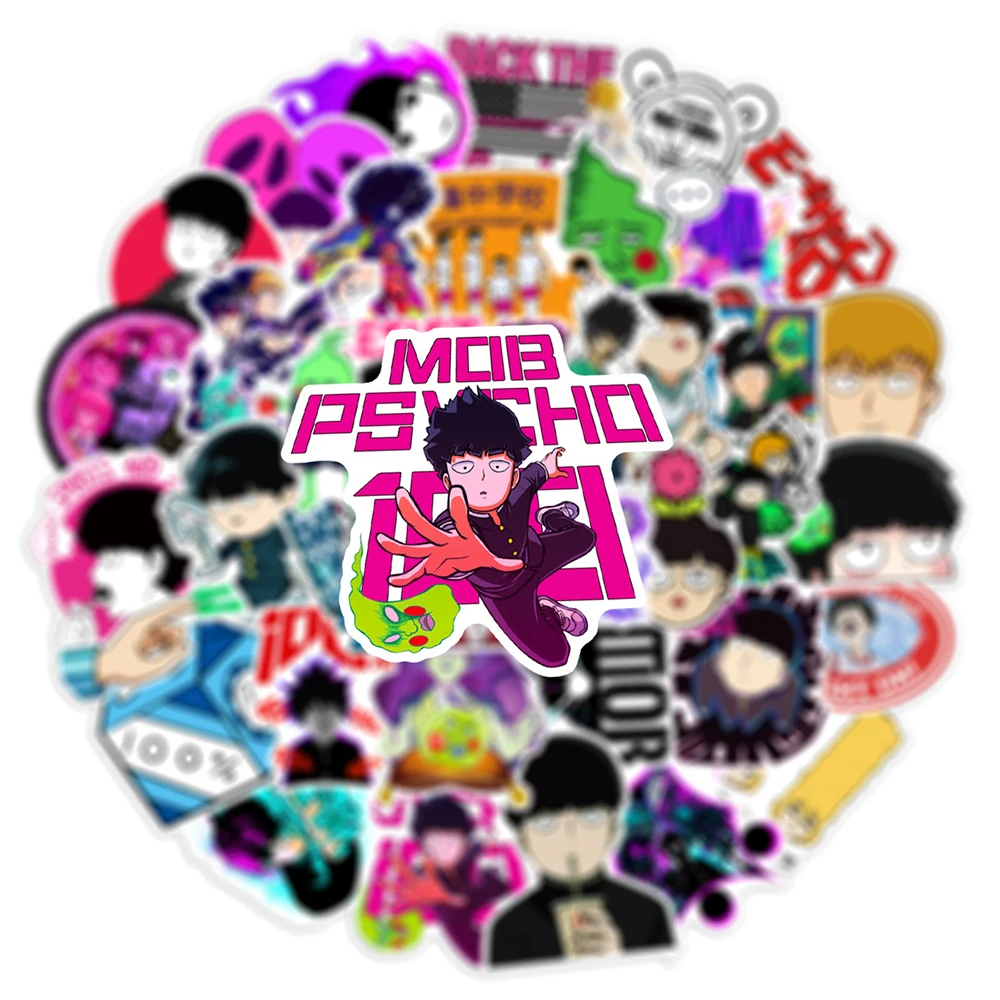 10/30/50pcs Classic Mob Psycho 100 Cool Anime Adesivi Kid Graffiti Decalcomanie Giocattoli FAI DA TE Computer Chitarra Frigo Cartoon Sticker Decor