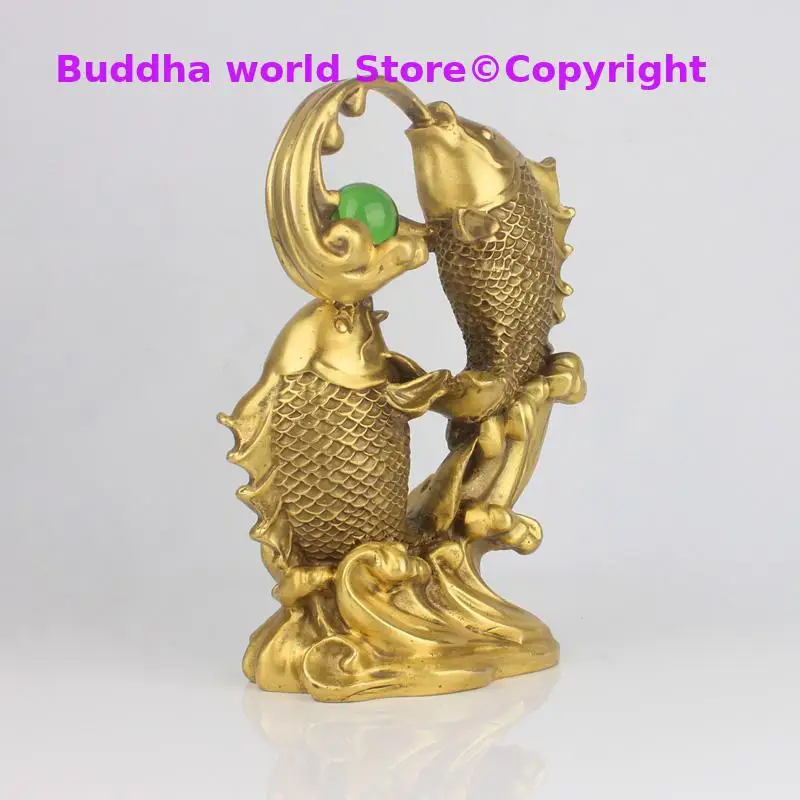 2025 # office home Company shop store Fortune Money Drawing mascot GOOD LUCK Goldfish NIAN NIAN YOU YU brass statue