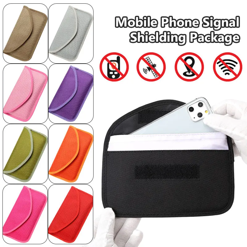 

Double-layer Anti-radiation Signal Shielding Bag Mobile Phone Bag RFID Antimagnetic Bag Anti-positioning Cellphone Storage Pouch