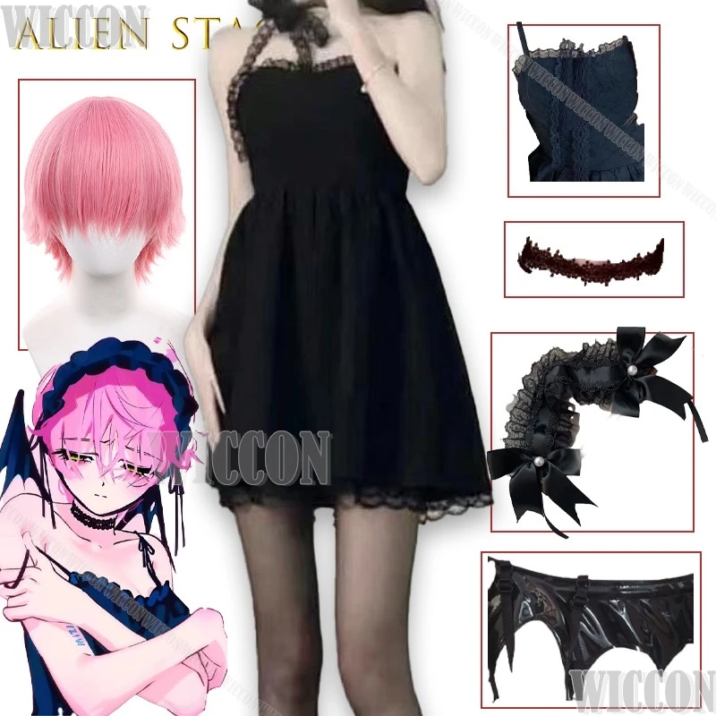 

Alien Stage Mizi Halloween Cosplay Costume Demon Anime Halloween Roleplay Outfit Gothic Lolita Fashion Women Girl Party Carnival