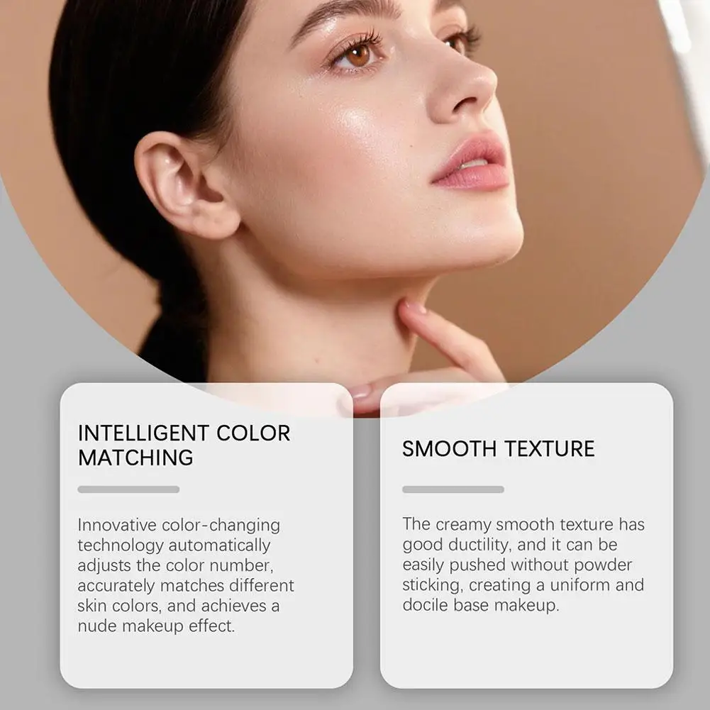 2 In 1 Color Changing Foundation Stick 13g Smart Skin Tone Matching Concealer Highlighting Moisturizing Face Base Cream