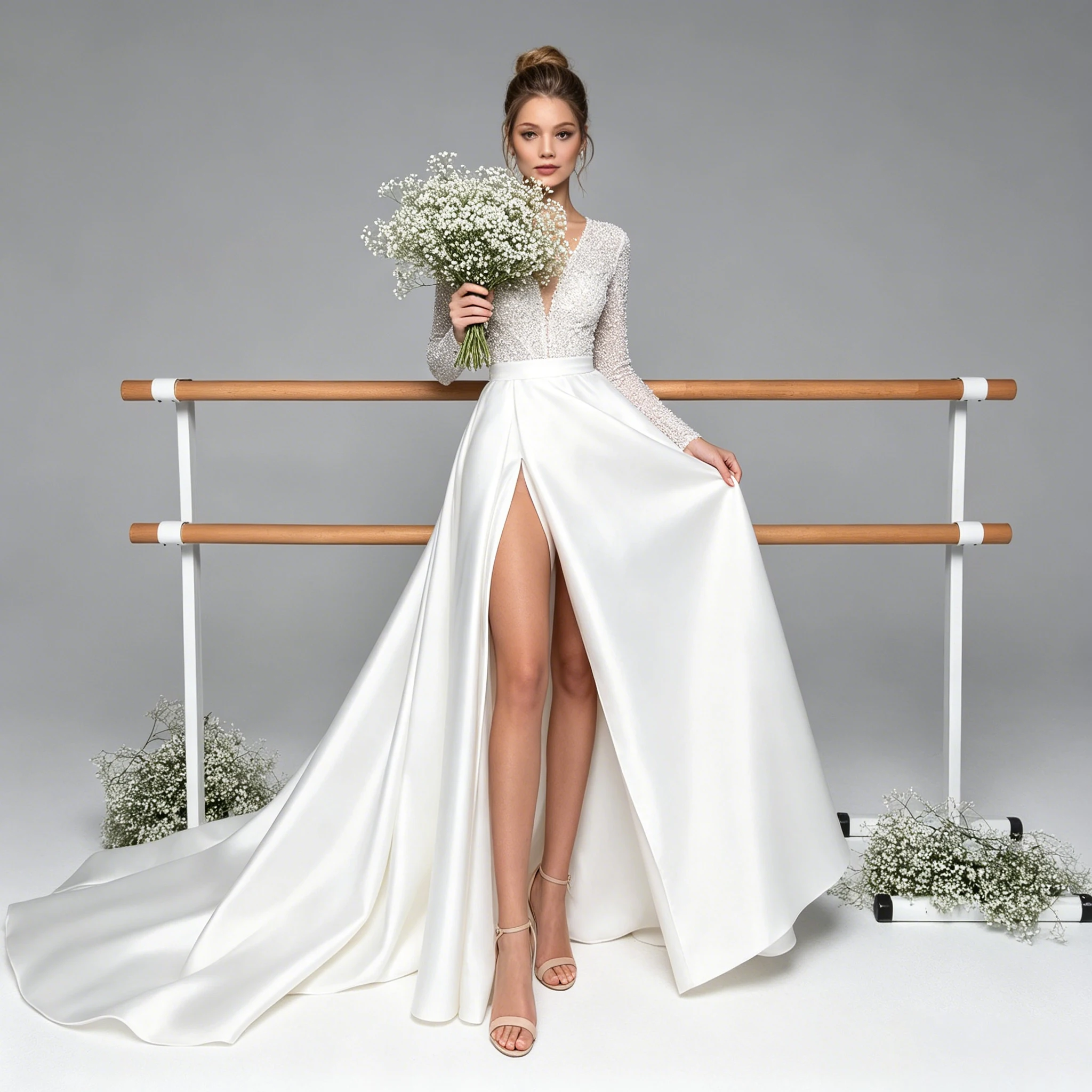 grey hoco dresses Beautiful Silver Bead Short Homecoming Dress Graduation Dress Hang or lay flat main image 1