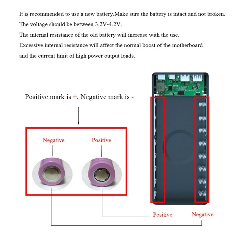 Odłączany wyświetlacz LCD QC3.0 PD DIY 16pcs 18650 obudowa baterii obudowa 5W/10W bezprzewodowe i szybkie etui z funkcją ładowania bez baterii