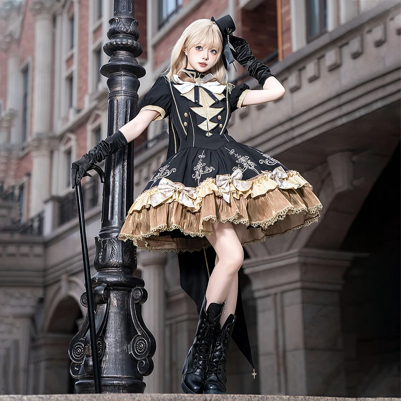 

SOIOMES Unknown Star New Gilded Oath Lolita Genuine Original Lolita OP Short Sleeved Dress Summer