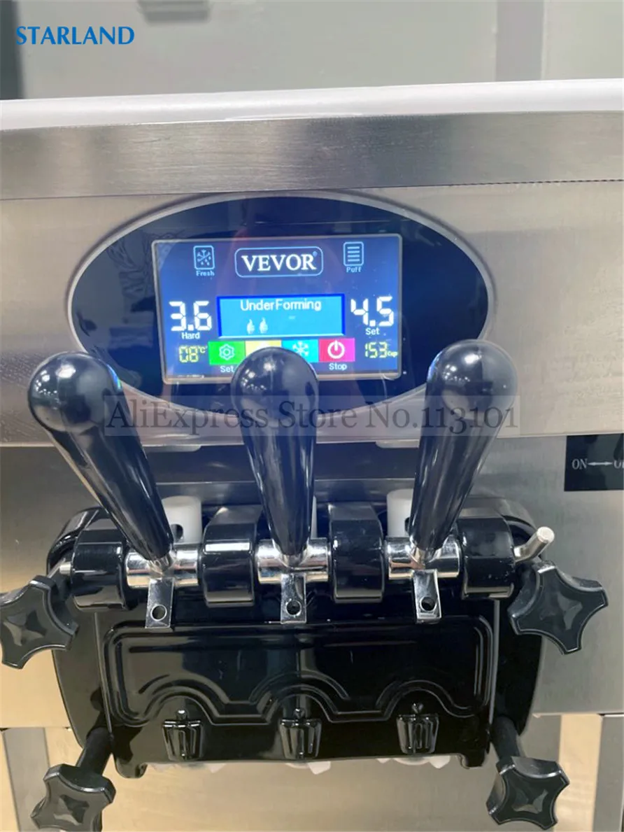 Una asta di chiusura a bullone lungo in acciaio inossidabile Nuovo pezzo di ricambio di ricambio per macchine per gelato Vevor YKF Raccordo per macchine Soft Serve