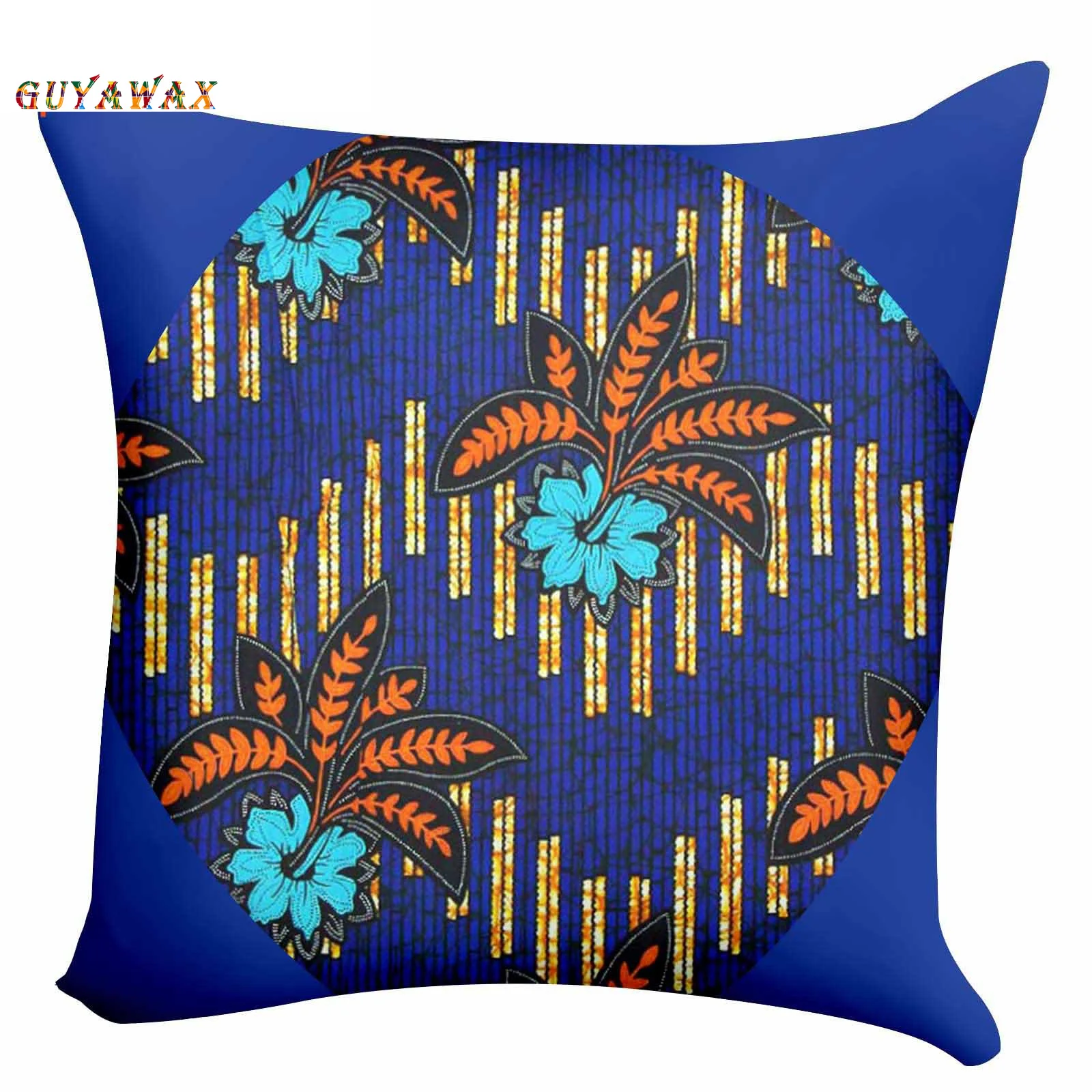 Tecido de cera africano sofá decorativo almofada capa travesseiro fronha algodão puro ancara 45*45 lance travesseiro decoração casa fronha