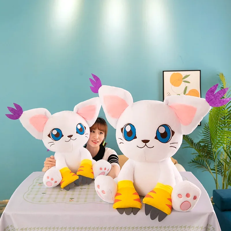 New Digimon Adventure Plush Toys Tailmon Action Figure Cartoon Stuffed Sitting Position Doll Soft Pillow Room Decor Toys Gifts