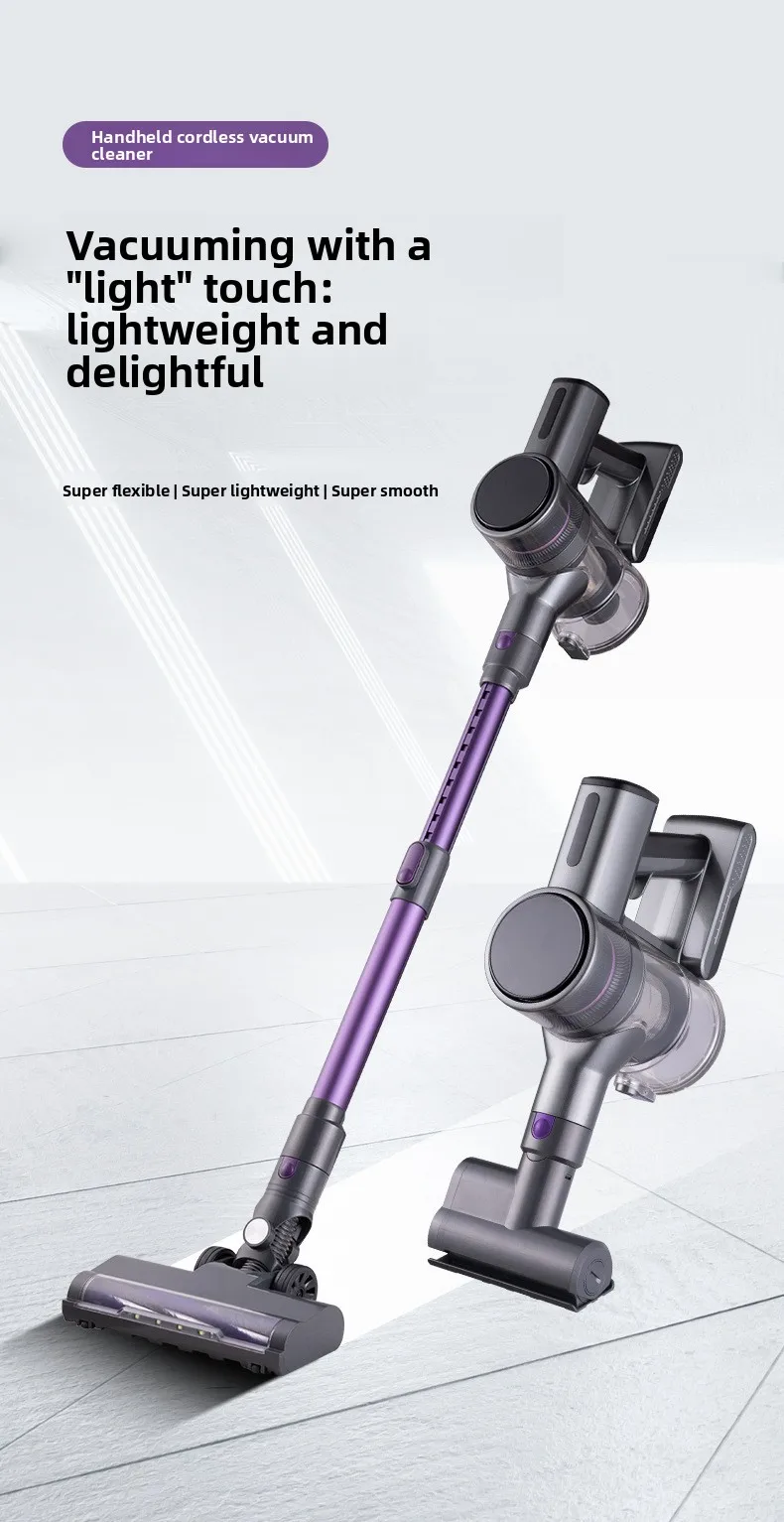 Powerful Handheld Vacuum Cleaner for Carpet Desktop Wireless Cordless Home Cleaning Long Lasting Battery