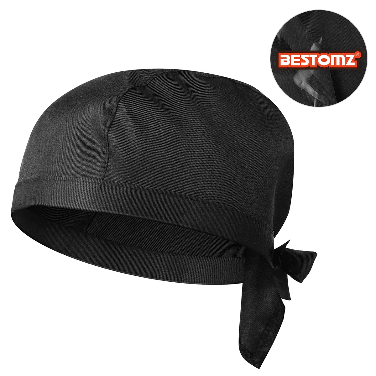 BESTOMZ Pirate Chef Hat cameriere uniforme panetteria BBQ Grill Hat Restaurant Cook cappello da lavoro (nero)