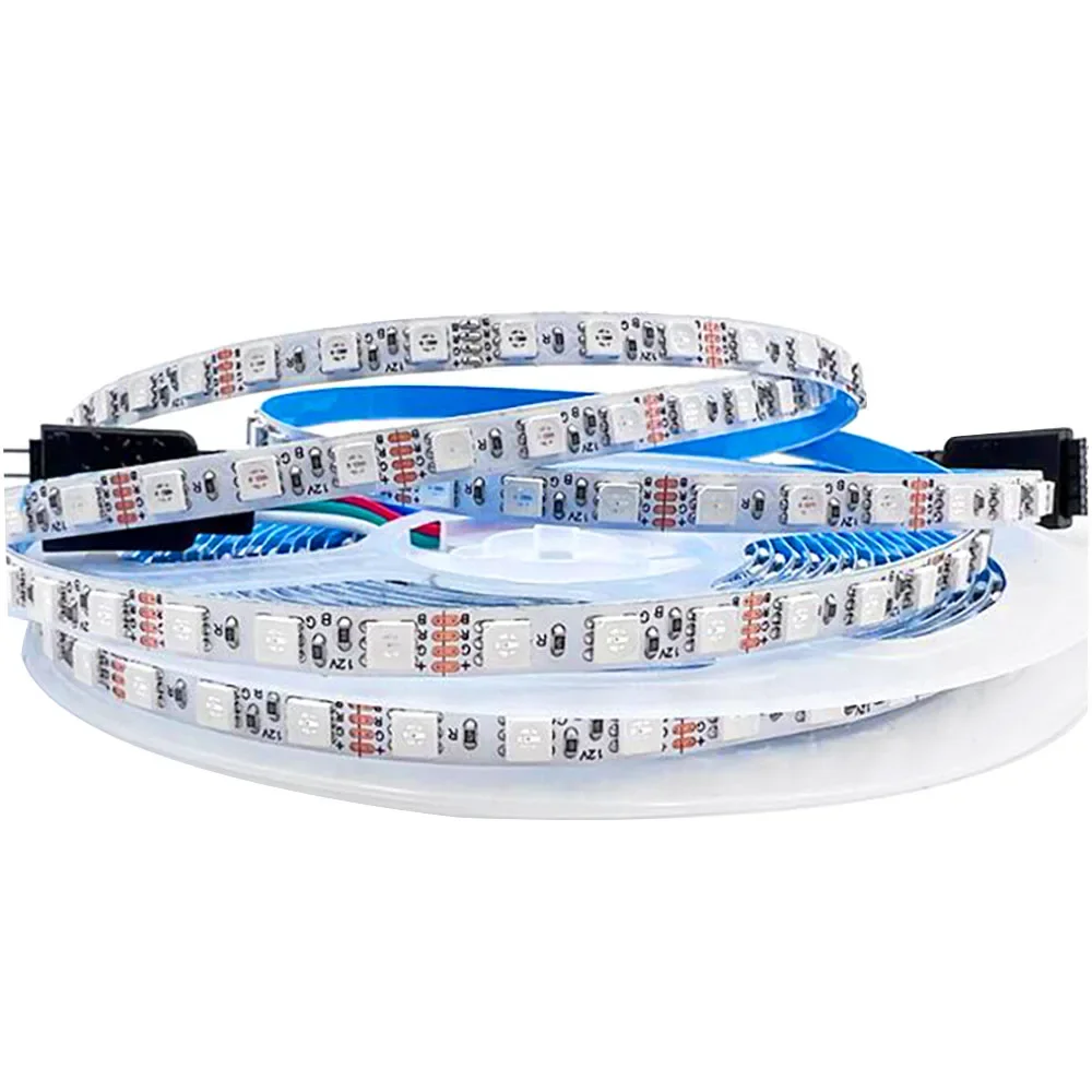 Imagem -03 - Rgb Cor Mudar Fita Led Strip Largura Estreita Pcb 5050 Smd mm mm 12v 24v dc Largura Estreita 120leds por m mm 3535 Smd