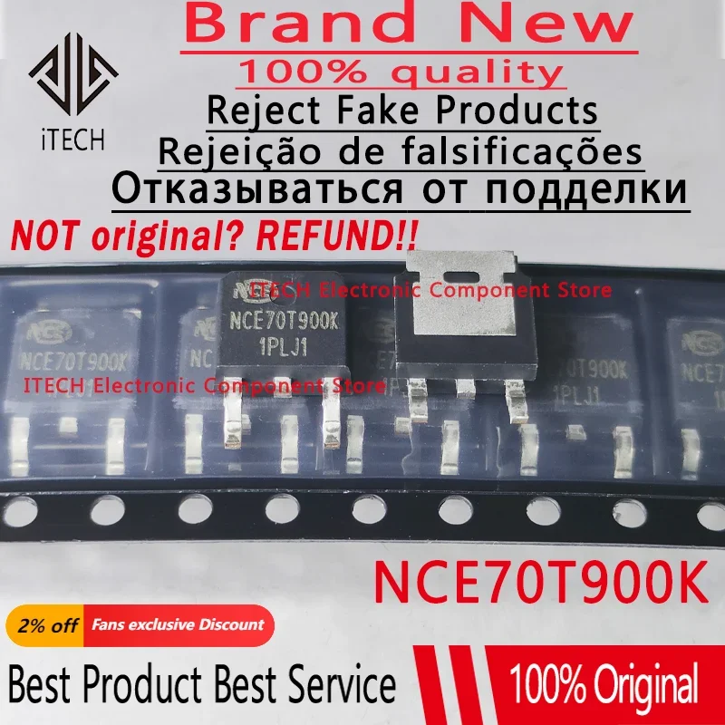 10pcs/lot Original NCE70T900K NCE70T2K2K NCE70T1K2K NCE65T680K NCE65T540K NCE65T360K TO-252 100% New and Genuine