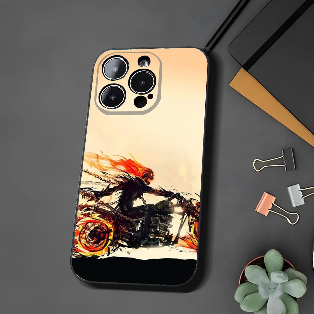 G-Ghost Rider Phone Case For Xiaomi 11 Redmi Note 11 5G 8T 9A 9 10T Note8Pro Note9 12SUltra Black Case