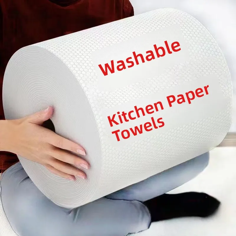 Toalhas de papel de cozinha dupla face úmidas e secas, absorventes de óleo, ultra resistentes para remoção de óleo, toalhas e...