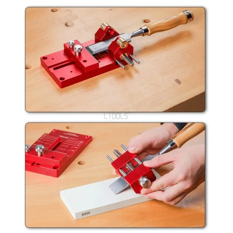 Precision Angle Adjustable Sharpener Woodworking Fixed Angle Sharpener Chisel Polishing Fixing Bracket Chisel Honing GuideTools