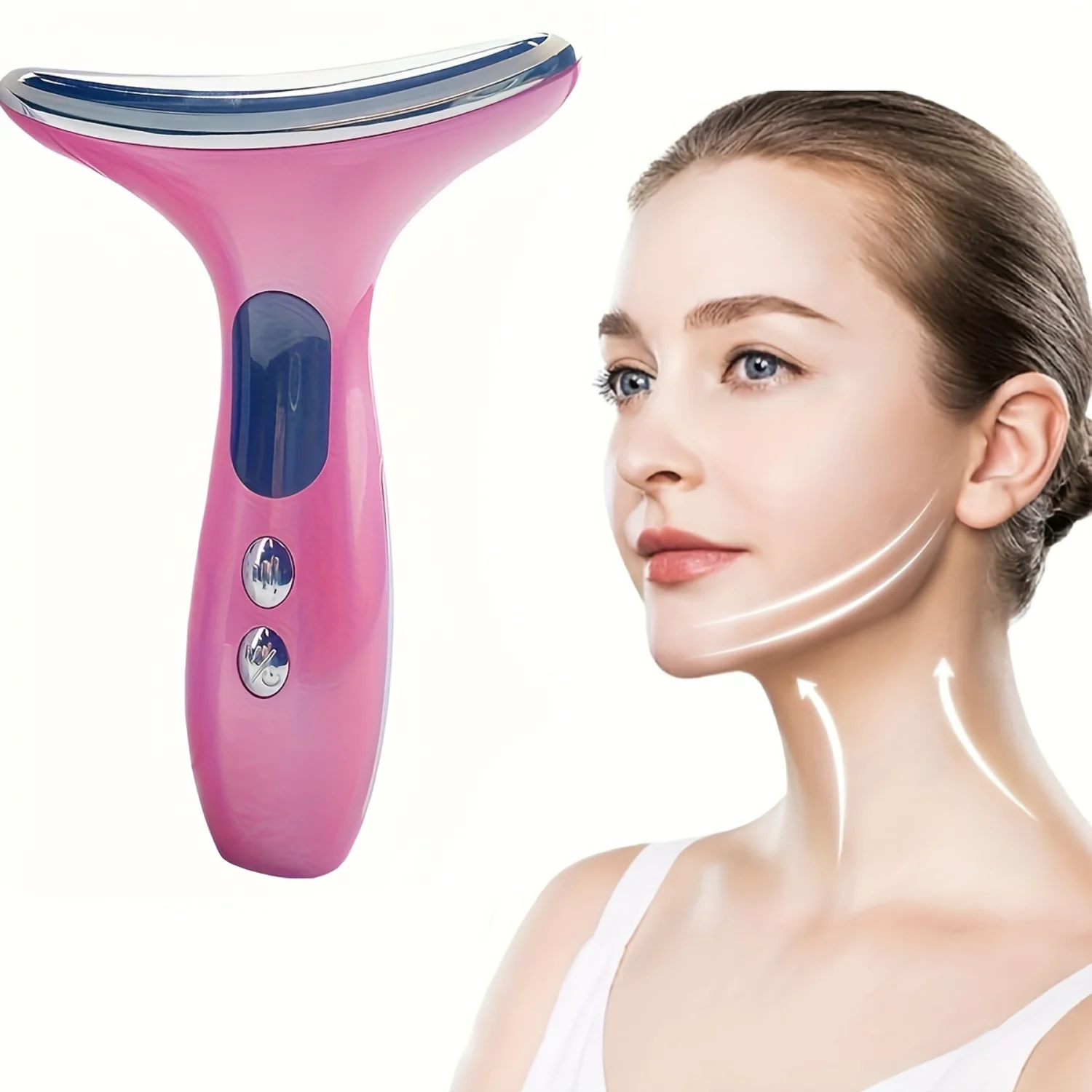 

Rejuvenating LED Facial Massager - USB Rechargeable, Ergonomic Neck & Face Therapy - Compact, Travel-Ready, Ideal Holiday & Moth