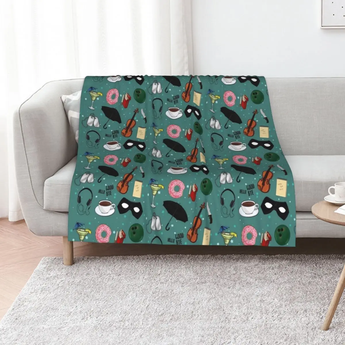 The Umbrella Academy Collage [in Green] Throw Blanket Picnic halloween blankets ands Thermals For Travel Soft Blankets