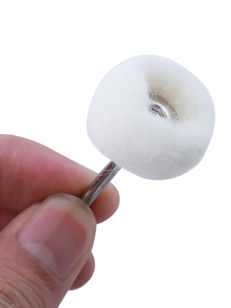 3 mm Schaft, feine Wolle, Polieren, Schleifbürste, Schleifen, Polieren, Schleifen, Schleifkopf, Polierscheibenschaft