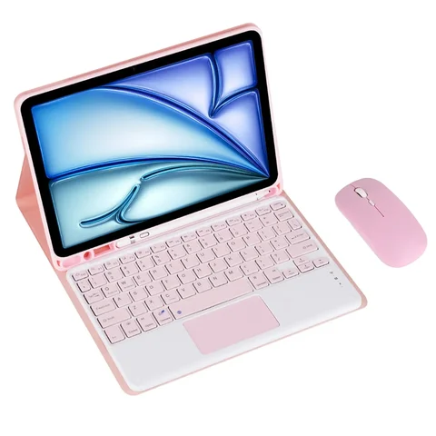 Capa de teclado e mouse para Xiaomi Redmi Pad 2 Tablet de 10,95 polegadas Capa de teclado sem fio removível com suporte para caneta embutido