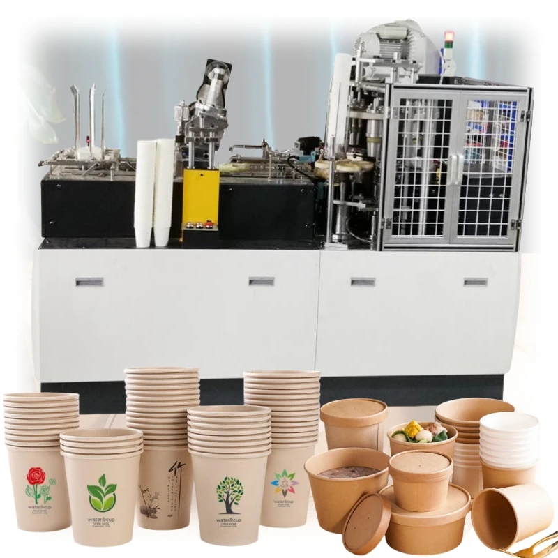 Customized New Design 400ml Cup Machine Making Paper Cup Making Machine Fully Automatic Paper Tea Cup Making Machine