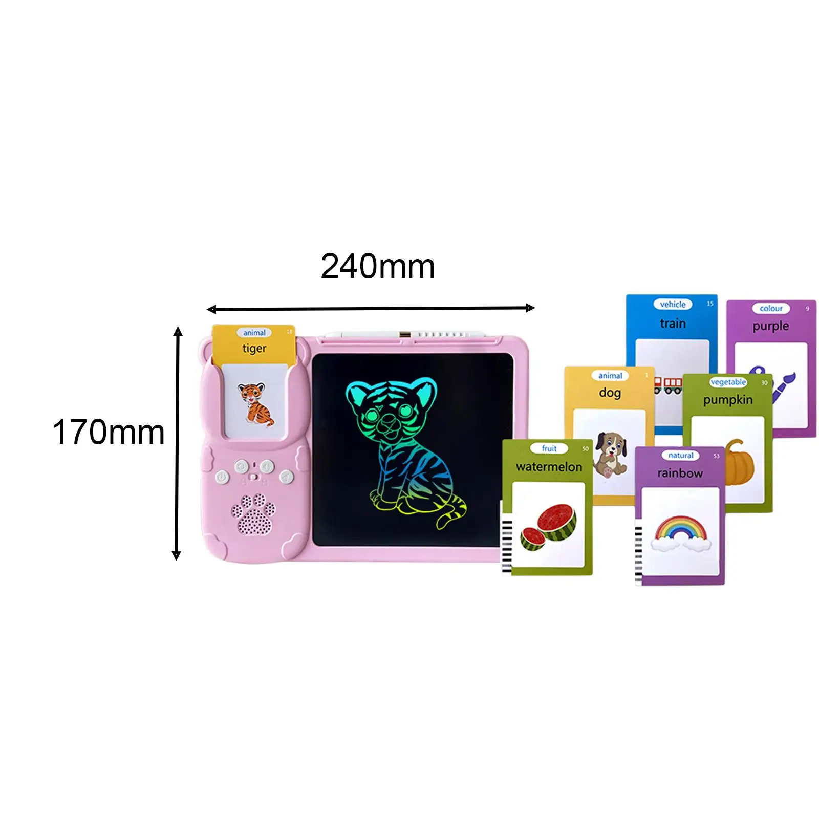 Kids Writing Tablet with Sensory Toy Early Educational Device Learning Toys for