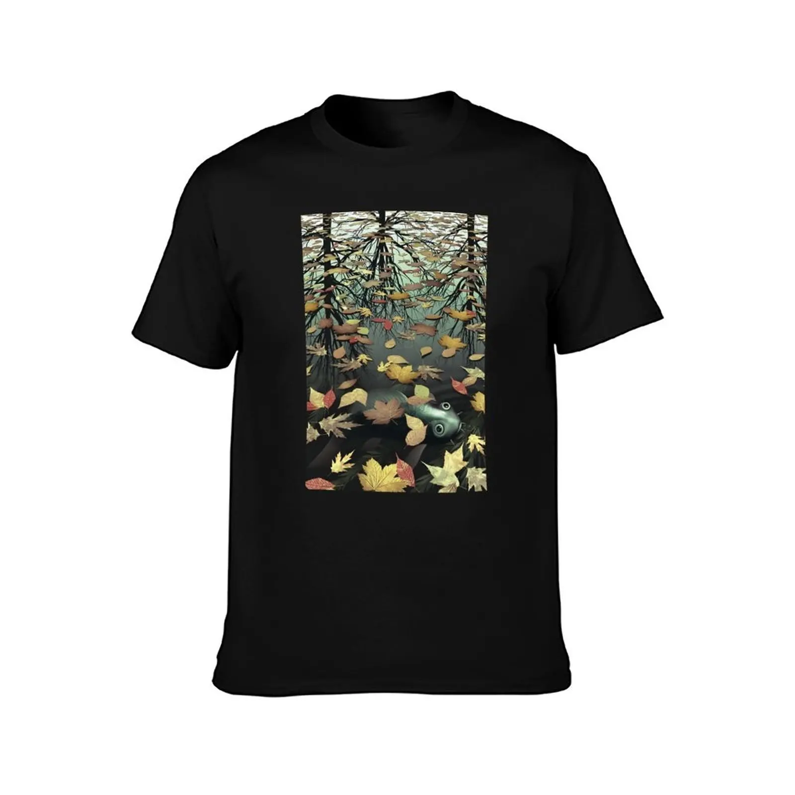 Escher - Three Worlds Colors T-Shirt Minimal Art Print T-Shirt