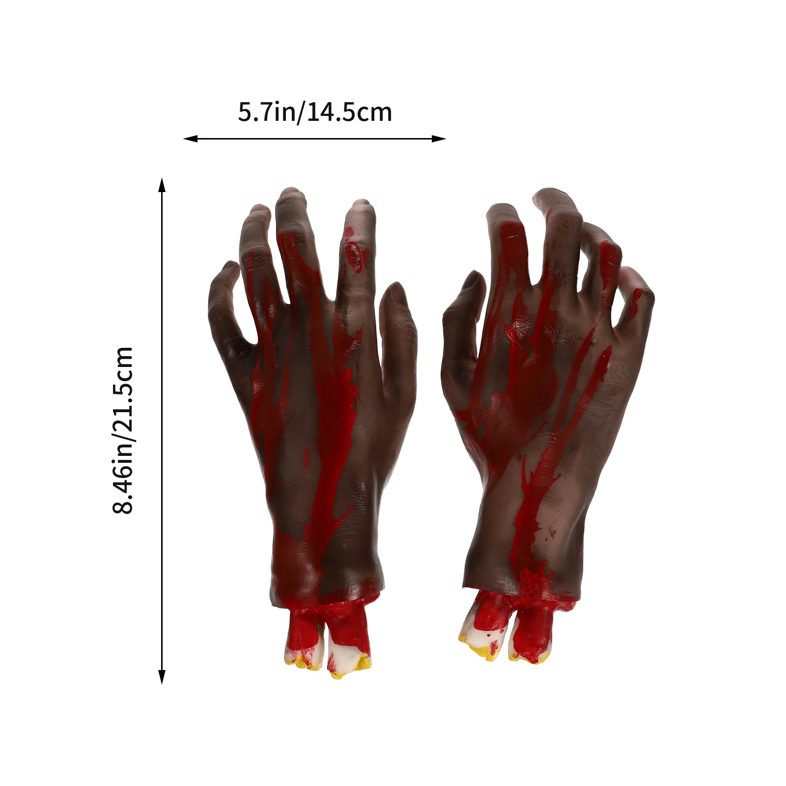 4pcs Fake Limbs Props Realistic Prank Hands Feet For Halloween Haunted House Decor Creepy Body Parts Scary Decoration