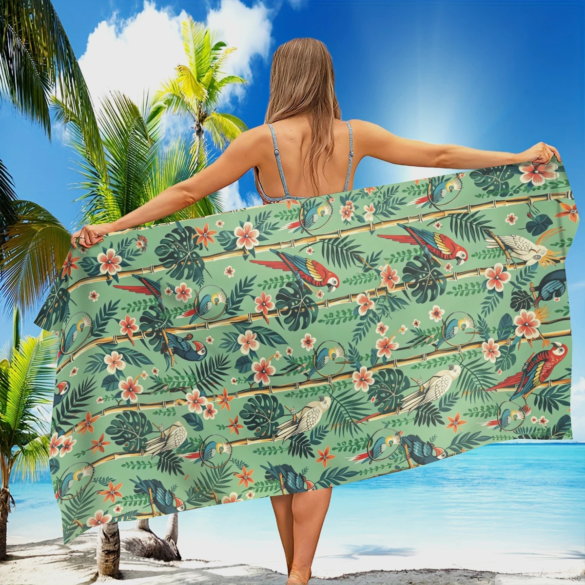Versatile Polyester Beach Towel - Multi-functional Towel for Swimming, Fitness, Camping, Yoga, Travel & Beach Activities