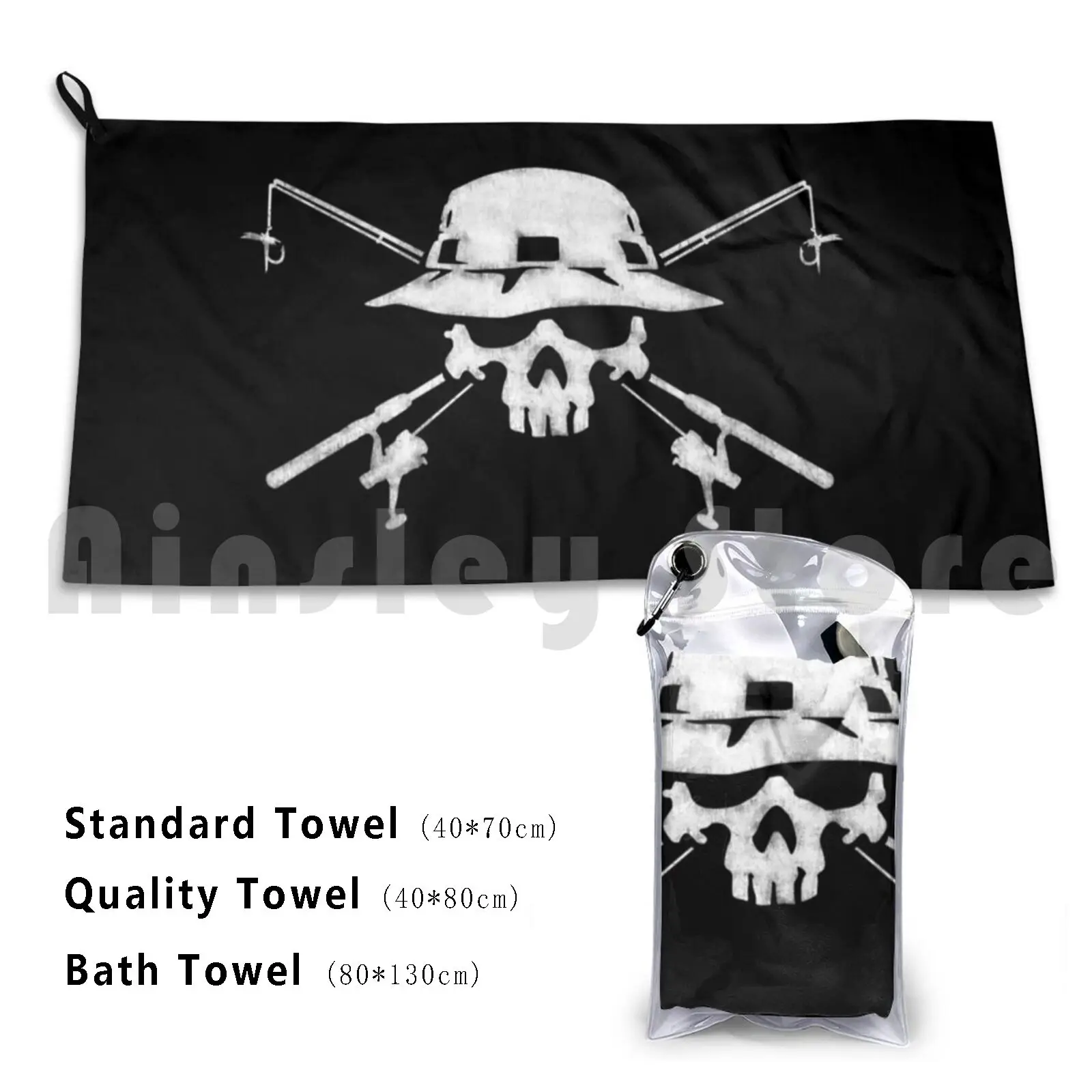 Towel Fishing Skull 1026 Fishing Skull Lure Fish Bait Fly Fishing Cast