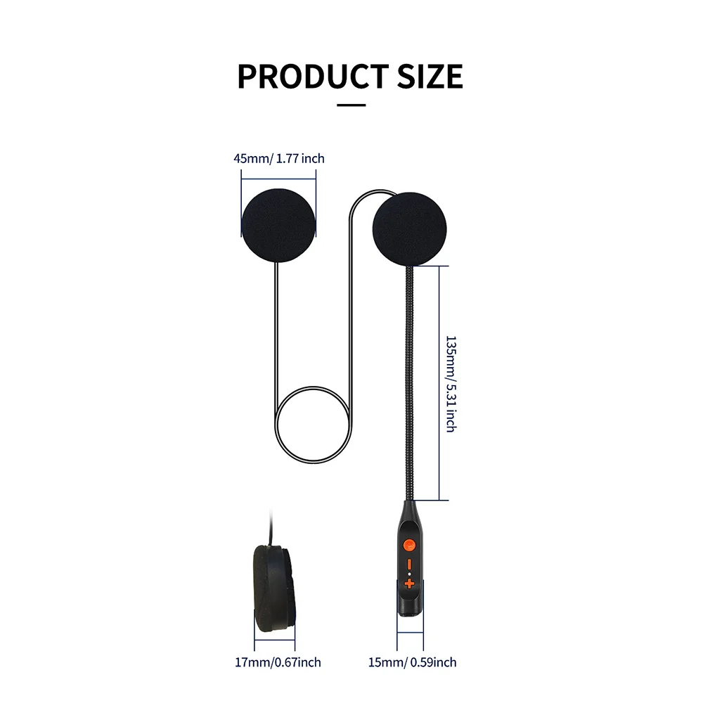 Awaken By Voice Control Wireless Motorcycle Helmet Headset Intelligent Voice Control BT 5.3 Call Phone Earphone Music Player