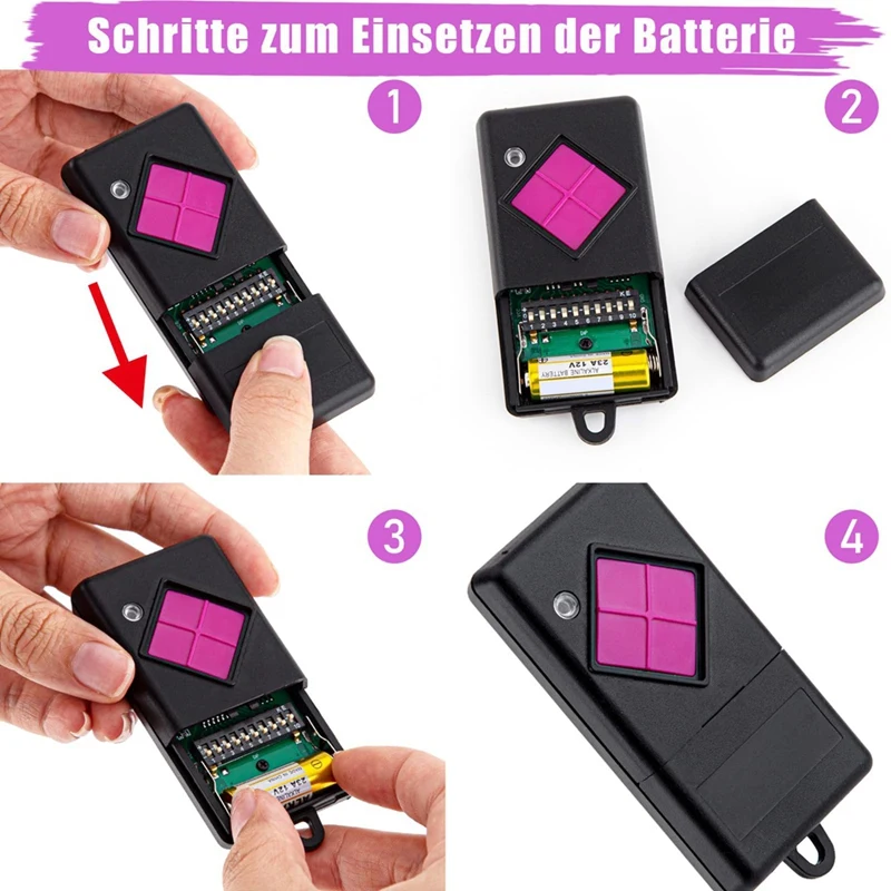 ポータブルガレージドアトランスミッター,MAHS433-01, MAHS433-04, S10-433A1L00, S5-433A2L00