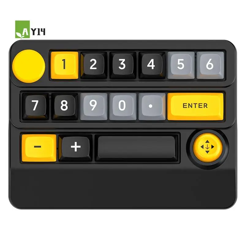 AY14 -W909 Wireless Macro-Defined Mechanical Keyboard 3Mode Joystick RGB Hot-Swappable Wireless Mechanical Gaming Keyboard