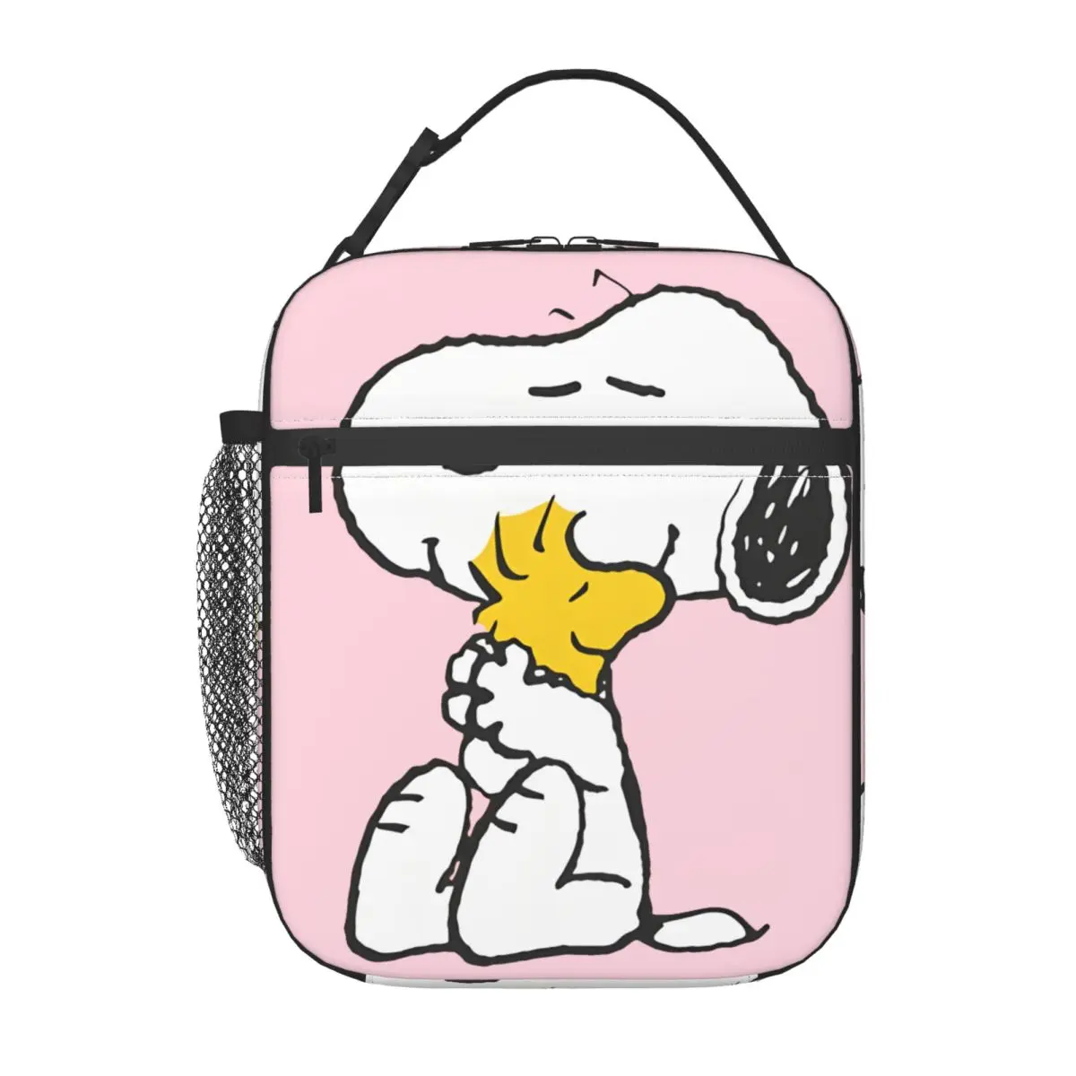 Handheld Lunch Bag AJDO - Elepanth Fly Colorful Leakproof Insulated Peanuts Snoopy Office Lunch Food Box For Women Men Adults