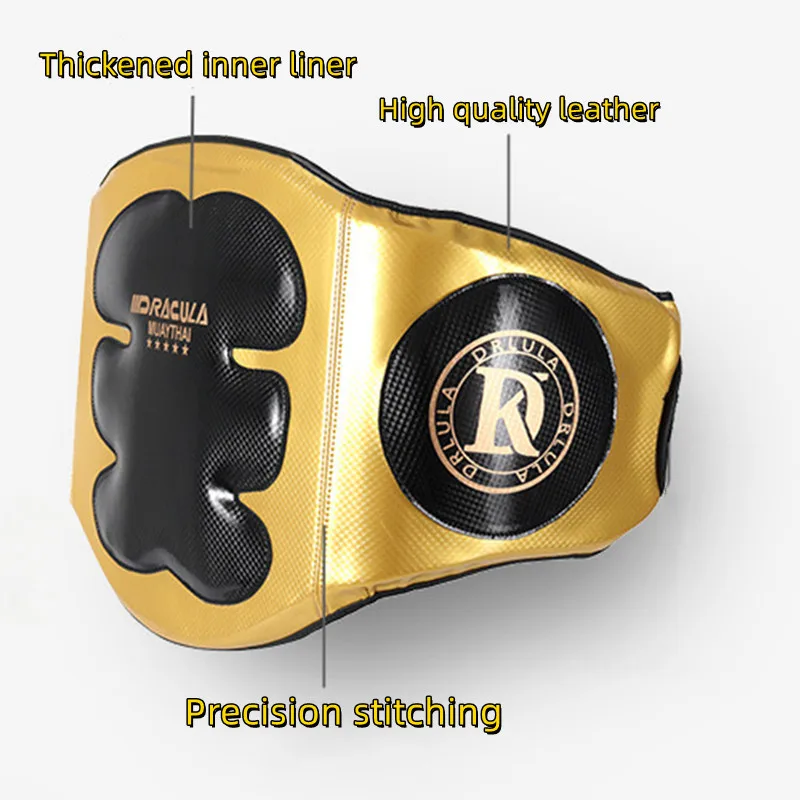 Professional MMA Boxing Waist Guard Sanda Muay Thai Training Thickened Belly Pad Stomach Protector Chest Boxing Training Gear