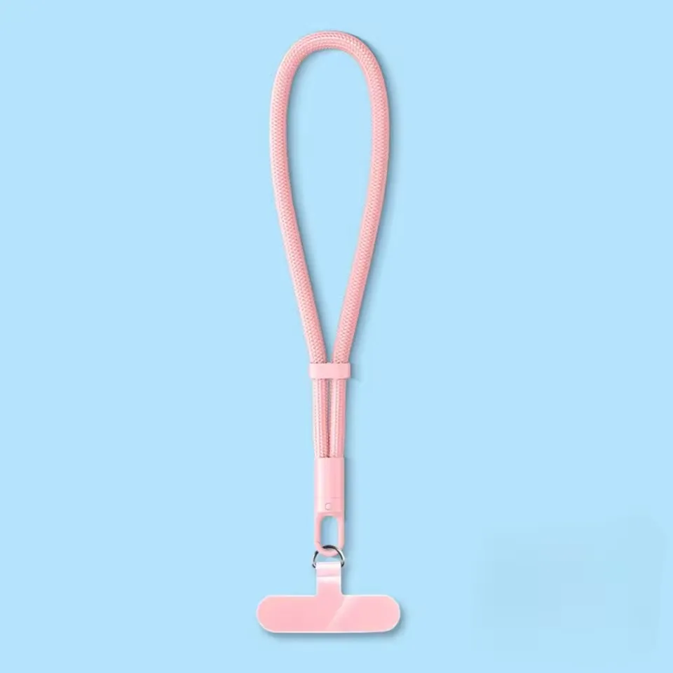 Tragbare Hand-Handgelenkbänder aus Nylon, buntes Anti-Fall-Lanyard mit Tether-Tabs, abnehmbarer Schnur-Clip zum Aufhängen von Mobiltelefonen